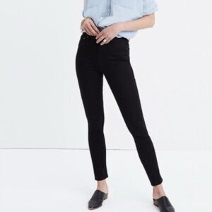 Madewell 9” High Rise Skinny Jeans Black Size 31